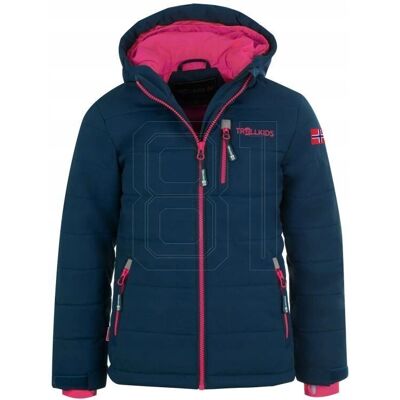 TROLLKIDS - Winter-Steppjacke KIDS HEMSEDAL XT - Navy/Magenta - 128 TROLLKIDS - Winter-Steppjacke KIDS HEMSEDAL XT - Navy/Magenta - 128