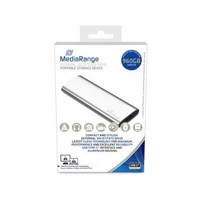 MediaRange Unidad Externa SSD 960GB - USB-C - Plata MediaRange Unidad Externa SSD 960GB - USB-C - Plata