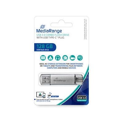 MediaRange MR938 USB-Flashstick - 128 GB - Silber MediaRange MR938 USB-Flashstick - 128 GB - Silber