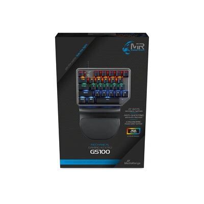 Clavier Gaming MediaRange MRGS100 - Noir, Argent Clavier Gaming MediaRange MRGS100 - Noir, Argent