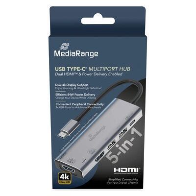 MediaRange MRCS511 USB-C Hub 4K HDMI - USB Hub & Adapter MediaRange MRCS511 USB-C Hub 4K HDMI - USB Hub & Adapter