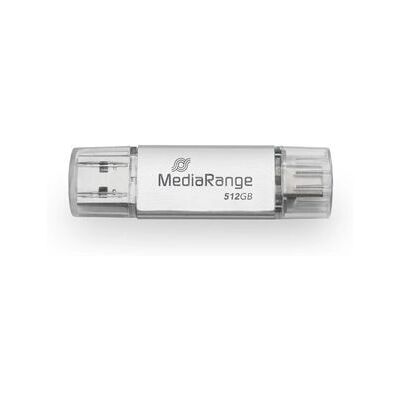 MediaRange MR940-1 512 GB USB-Stick - USB 3.2 Typ-A/C Silber MediaRange MR940-1 512 GB USB-Stick - USB 3.2 Typ-A/C Silber