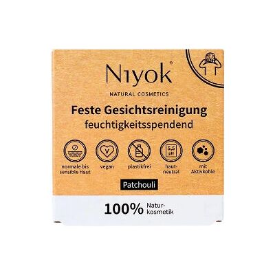 Niyok Patchouli Cleansing Bar - Facial Cleanser - Vegan Natural Cosmetics Niyok Patchouli Cleansing Bar - Facial Cleanser - Vegan Natural Cosmetics