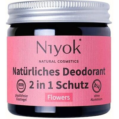 Niyok NY3244 Deodorante Naturale Vegano - Donna, Fiori, 40ml Niyok NY3244 Deodorante Naturale Vegano - Donna, Fiori, 40ml
