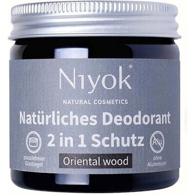 Niyok NY3246 Vegan Natural Deodorant Cream - Wood - Unisex Niyok NY3246 Vegan Natural Deodorant Cream - Wood - Unisex