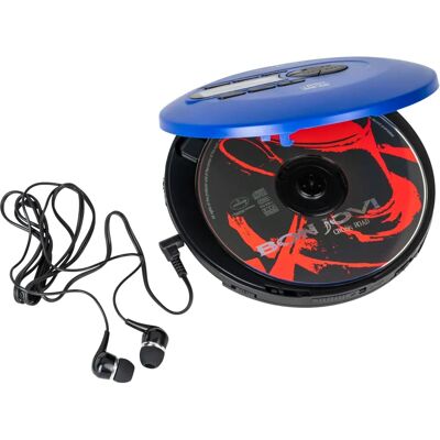 Reflexion PCD520ME / PCD520MF/BL - Discman / Lecteur MP3 - Anti-Choc, Portable, Bleu - Publicité Reflexion PCD520ME / PCD520MF/BL - Discman / Lecteur MP3 - Anti-Choc, Portable, Bleu - Publicité