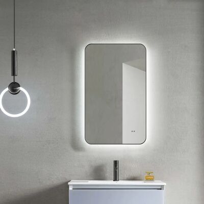Spiegel TALOS ALVITO - LED-Beleuchtung, Hand Wave Sensor, Aluminium, 70x43 cm - Spiegel Spiegel TALOS ALVITO - LED-Beleuchtung, Hand Wave Sensor, Aluminium, 70x43 cm - Spiegel