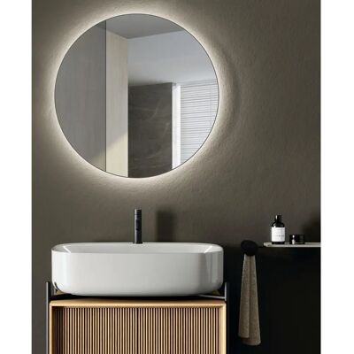 Spegel TALOS CESA - LED-spegel - 60cm x 60cm - Aluminium - Matt finish Spegel TALOS CESA - LED-spegel - 60cm x 60cm - Aluminium - Matt finish