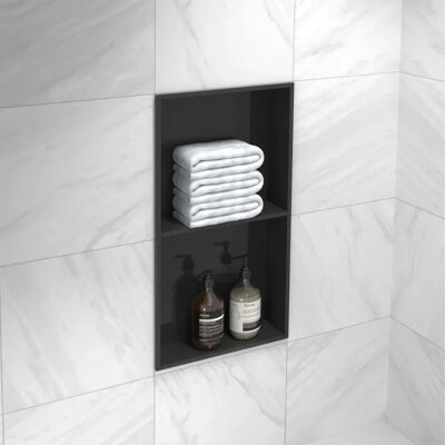 Badregal MARWELL Como - Wall Shelf - schwarz Badregal MARWELL Como - Wall Shelf - schwarz