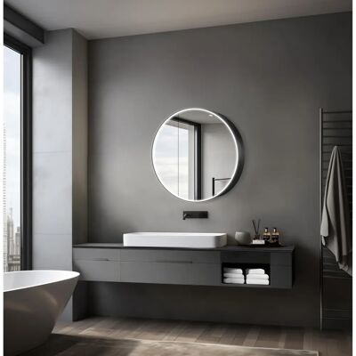 Armoire Miroir de Salle de Bain Talos Black Nova en Aluminium Noir - Armoire Miroir de Salle de Bain Armoire Miroir de Salle de Bain Talos Black Nova en Aluminium Noir - Armoire Miroir de Salle de Bain