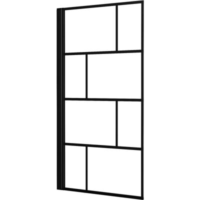 MARWELL - Bricks - Schwarz - H140cm - Badewannenfaltwand MARWELL - Bricks - Schwarz - H140cm - Badewannenfaltwand