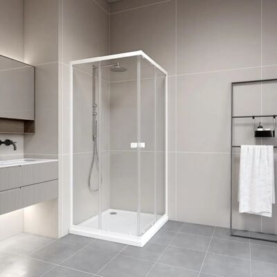MARWELL Glasdusche Flexi 90x90x190 cm - Duschkabine MARWELL Glasdusche Flexi 90x90x190 cm - Duschkabine