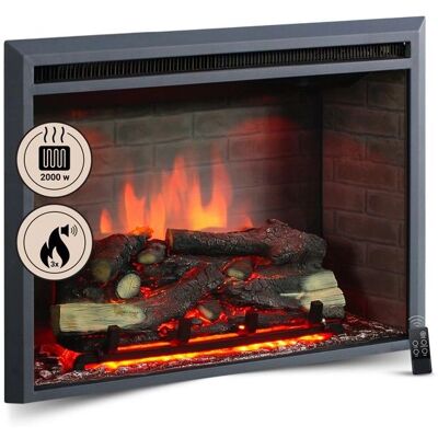 Crownflame Calida 33 Elektrischer Kamin - Realistischer 3D-Feuereffekt Crownflame Calida 33 Elektrischer Kamin - Realistischer 3D-Feuereffekt