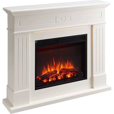CrownFlame Leandros Elektrischer Kamin - Realistischer 3D-Flammeneffekt, Fernbedienung, 2000W CrownFlame Leandros Elektrischer Kamin - Realistischer 3D-Flammeneffekt, Fernbedienung, 2000W