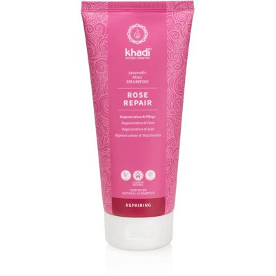Khadi Rosa Repair Shampoo - Nährende Behandlung für Geschädigtes Haar Khadi Rosa Repair Shampoo - Nährende Behandlung für Geschädigtes Haar