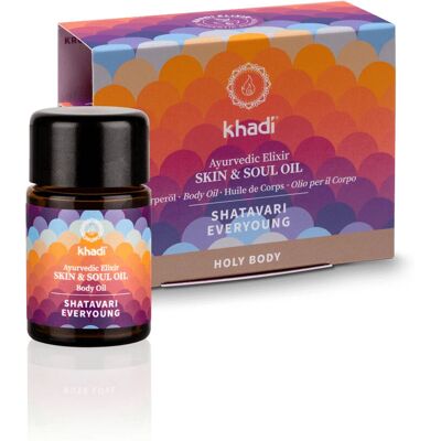 Khadi Body Oil - Shatavari Everyoung - Anti-Aging Support, 100ml Khadi Body Oil - Shatavari Everyoung - Anti-Aging Support, 100ml