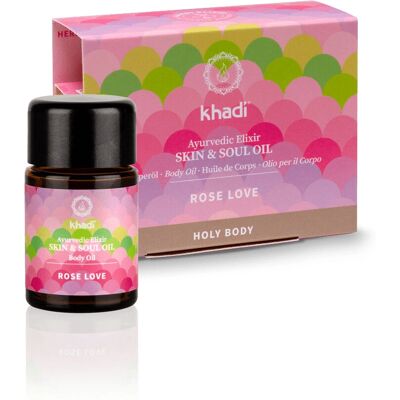 Khadi Rose Love Body Oil - Regenerating, Vegan, 10ml Khadi Rose Love Body Oil - Regenerating, Vegan, 10ml