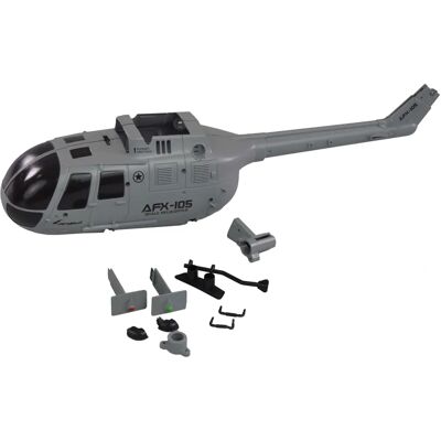 Amewi AFX-105 Grauer RC-Helikopter-Rumpf - Zubehör Amewi AFX-105 Grauer RC-Helikopter-Rumpf - Zubehör