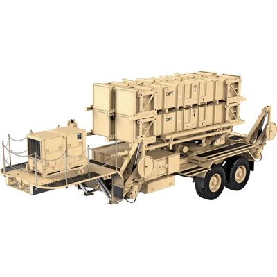 Amewi US M747 Sand Militär LKW mit Raketenwerfer Anhänger - 1:12 Amewi US M747 Sand Militär LKW mit Raketenwerfer Anhänger - 1:12