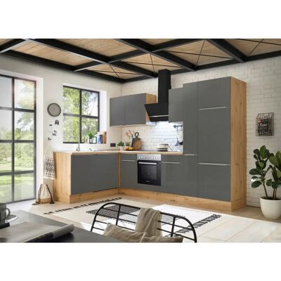 Sconto Konyhamodul - 310x211cm - szürke - konyhamodul Sconto Konyhamodul - 310x211cm - szürke - konyhamodul