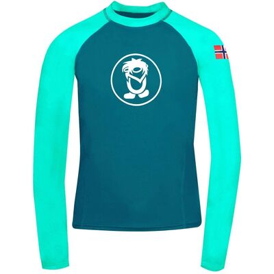 Trollkids Kvalvika Shirt - Kinder Dunkel Mint / Petrol - T-Shirt Trollkids Kvalvika Shirt - Kinder Dunkel Mint / Petrol - T-Shirt