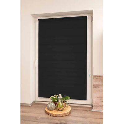 K-HOME Maringa Klemmfix Rollos - Schwarz, 150x60 cm - Fensterdeko K-HOME Maringa Klemmfix Rollos - Schwarz, 150x60 cm - Fensterdeko