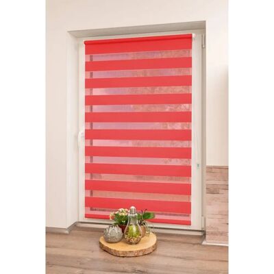 K-HOME Maringa Klemmfix - rosso - 150x90 cm - tenda a rullo doppia K-HOME Maringa Klemmfix - rosso - 150x90 cm - tenda a rullo doppia