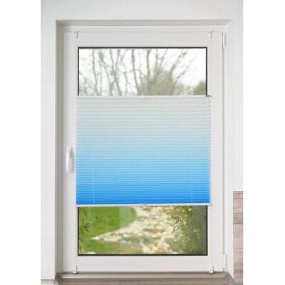 K-HOME - Farbverlauf - 70 cm - Blau - Plissee K-HOME - Farbverlauf - 70 cm - Blau - Plissee