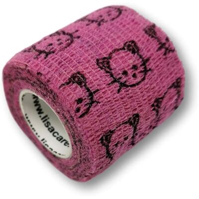 LisaCare - Benda coesiva 5cm - Rosa - Cerotto medico aderente LisaCare - Benda coesiva 5cm - Rosa - Cerotto medico aderente