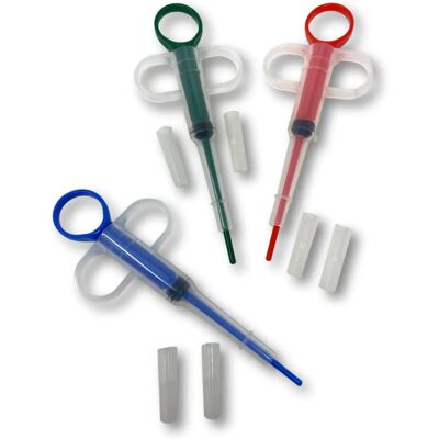 LisaCare - Dispenser - 3 pezzi - Blu Rosso Verde - Dispenser di compresse LisaCare - Dispenser - 3 pezzi - Blu Rosso Verde - Dispenser di compresse