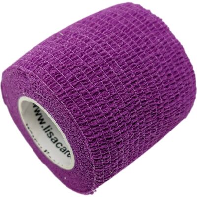 LisaCare - Benda adesiva 5cm - Viola 2 pz - Bendaggio LisaCare - Benda adesiva 5cm - Viola 2 pz - Bendaggio