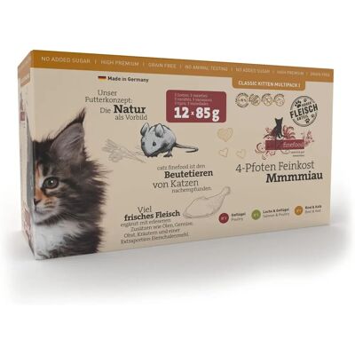 Catz Finefood Kitten - 12 x 85g - Premium våtfoder för kattungar Catz Finefood Kitten - 12 x 85g - Premium våtfoder för kattungar