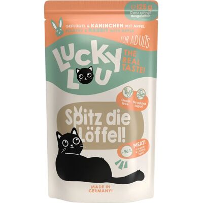 Lucky Lou 014394 Nourriture humide pour chats - Premium, Sans céréales Lucky Lou 014394 Nourriture humide pour chats - Premium, Sans céréales