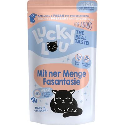 Lucky Lou Adult 48 x 125 g - Nourriture humide premium pour chats Lucky Lou Adult 48 x 125 g - Nourriture humide premium pour chats