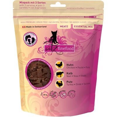 Catz Finefood Meatz Pack Mix - Collations naturelles pour chats Catz Finefood Meatz Pack Mix - Collations naturelles pour chats