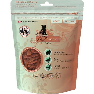 Catz Finefood Meatz Wild Mix - Przekąska o wysokiej zawartości mięsa Catz Finefood Meatz Wild Mix - Przekąska o wysokiej zawartości mięsa