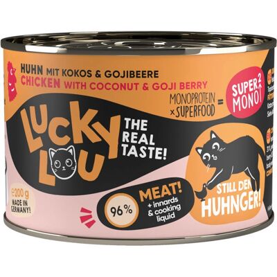 Nourriture humide Lucky Lou 055265 pour chat, 200g Nourriture humide Lucky Lou 055265 pour chat, 200g
