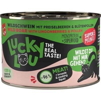 Comida húmeda Lucky Lou 055296 para gatos, 200 g Comida húmeda Lucky Lou 055296 para gatos, 200 g