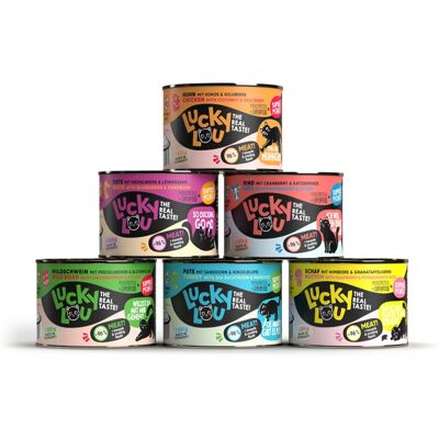Sucha karma Lucky Lou - 200g z kurczakiem i superfoodami Sucha karma Lucky Lou - 200g z kurczakiem i superfoodami