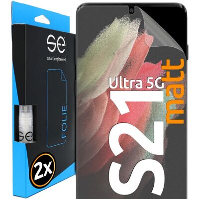 Smart Engineered SE0-F0102-0150-21-M Protetor de tela fosca Samsung Galaxy S21 Ultra - Protetor de tela do celular Smart Engineered SE0-F0102-0150-21-M Protetor de tela fosca Samsung Galaxy S21 Ultra - Protetor de tela do celular