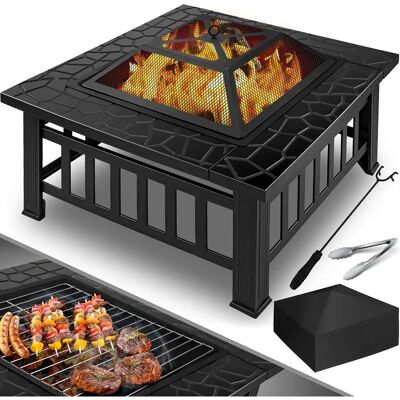 KESSER Fumoir - 82x82x50cm - Multifonction Chauffage/Barbecue - Publicité KESSER Fumoir - 82x82x50cm - Multifonction Chauffage/Barbecue - Publicité