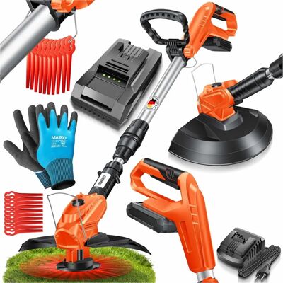 Masko - Tondeuse sans fil 20V 2.0Ah 26cm - Outil de jardin - Publicité Masko - Tondeuse sans fil 20V 2.0Ah 26cm - Outil de jardin - Publicité