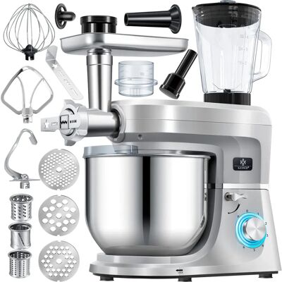 Procesador de alimentos KESSER de acero inoxidable 3 en 1 - 5,5L Procesador de alimentos KESSER de acero inoxidable 3 en 1 - 5,5L