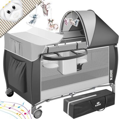 KIDIZ Babybett 3-in-1 Reisebett mit Wickeltisch & Mückennetz - Für Babys bis 15kg KIDIZ Babybett 3-in-1 Reisebett mit Wickeltisch & Mückennetz - Für Babys bis 15kg