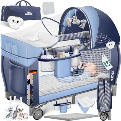 KIDIZ Babybett 3-in-1 Reisebett mit Wickeltisch & Laufstall KIDIZ Babybett 3-in-1 Reisebett mit Wickeltisch & Laufstall