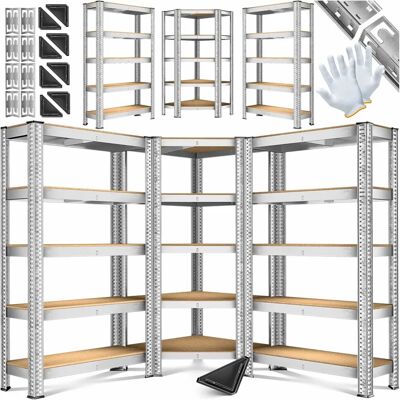 Masko - Metallschrankensystem - 3 Einheiten - Verstellbarer Stauraum - 2625kg Masko - Metallschrankensystem - 3 Einheiten - Verstellbarer Stauraum - 2625kg