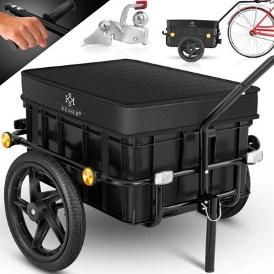 Carrello bici KESSER 2-in-1, 70L, copertura impermeabile, 10kg Carrello bici KESSER 2-in-1, 70L, copertura impermeabile, 10kg