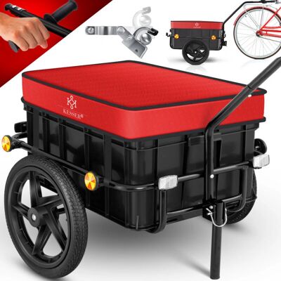 KESSER Fahrradanhänger 70L - Fahrrad & Handwagen mit abnehmbarer Box KESSER Fahrradanhänger 70L - Fahrrad & Handwagen mit abnehmbarer Box