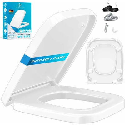 Sedile WC KESSER Soft-close - Rilascio rapido - Antibatterico - Facile da installare - Universale Sedile WC KESSER Soft-close - Rilascio rapido - Antibatterico - Facile da installare - Universale