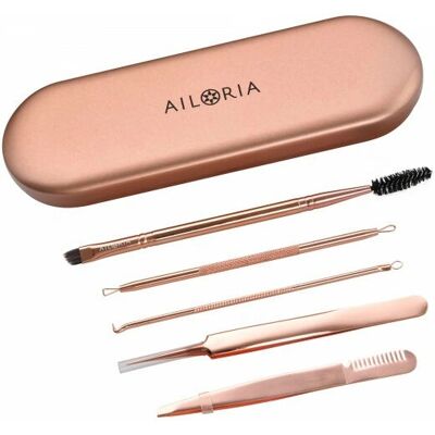 Ailoria Rosegold Augenbrauen-Set - Augenbrauen, Mitesser & Hautpflege Ailoria Rosegold Augenbrauen-Set - Augenbrauen, Mitesser & Hautpflege